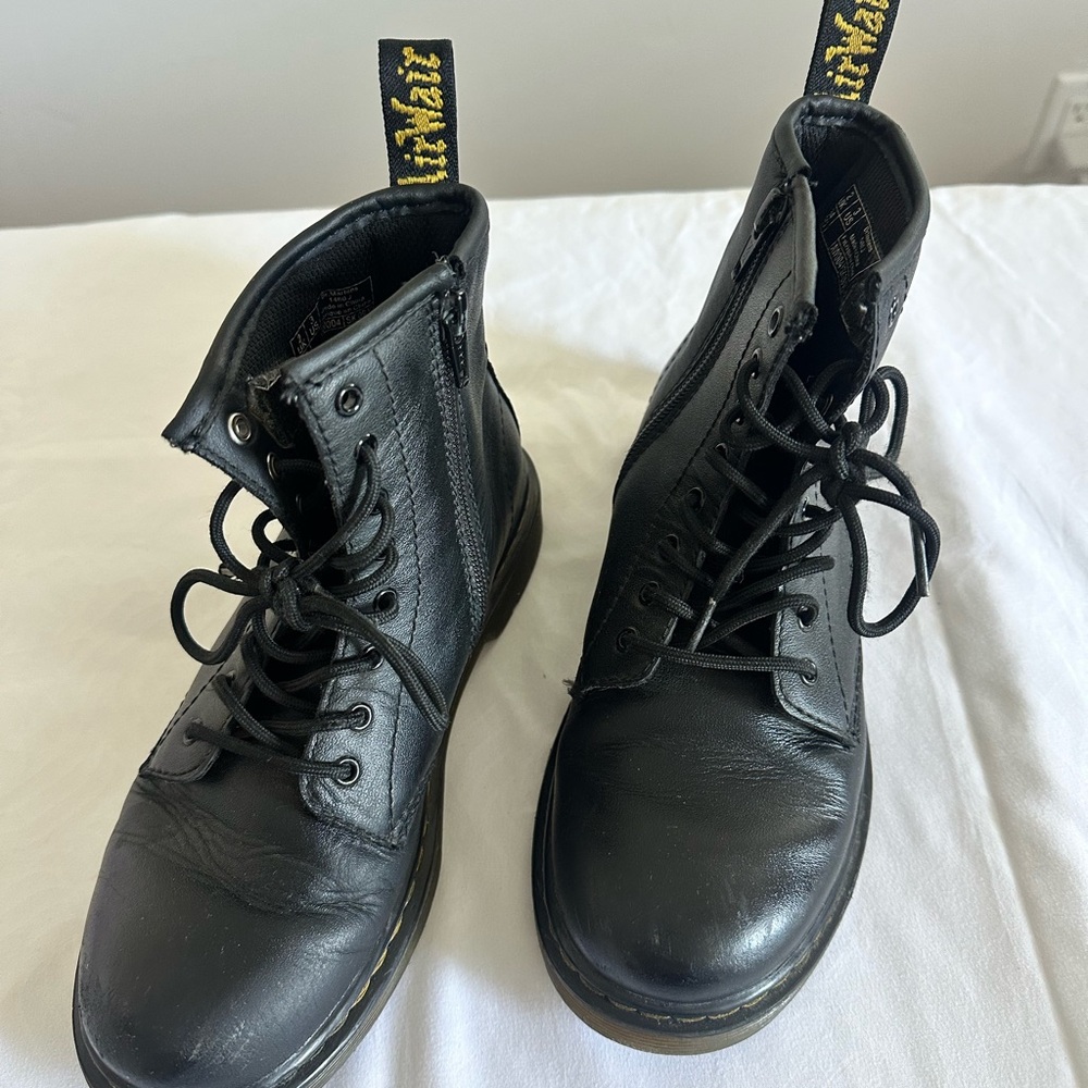 Dr. Martens Black Leather Combat Boots